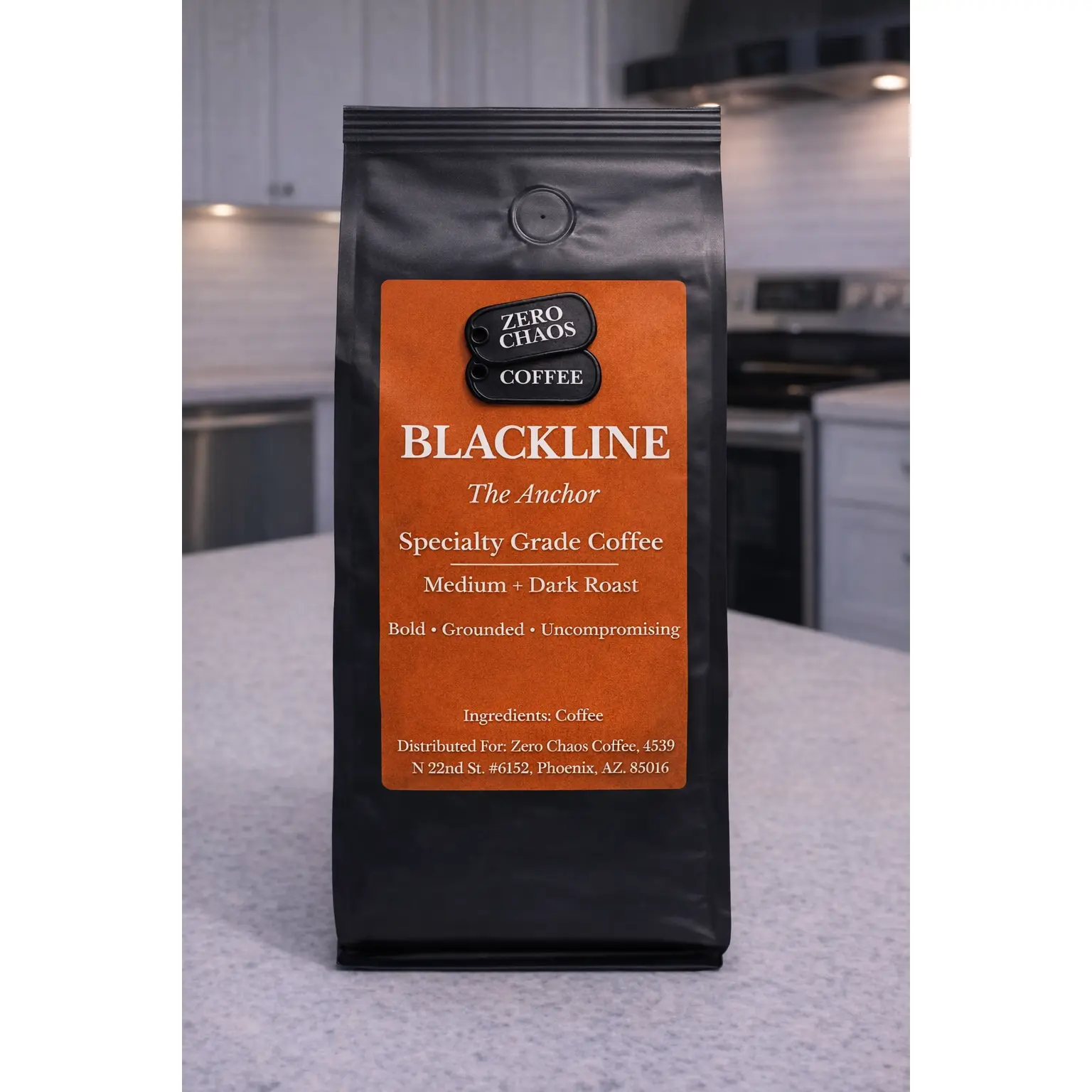 Black Line | Anchor Dark Roast Coffee | Whole Bean or Ground | Zero Chaos Coffee