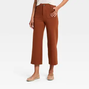 Women's Sailor Straight Leg Cropped Pants - A New Day
