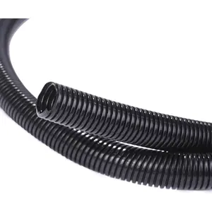 25ft – 1/4 inch Split Wire Loom Tubing Wire Conduit – Black