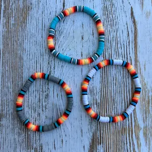 Handmade Western Inspired Bracelets - Heishi Beads