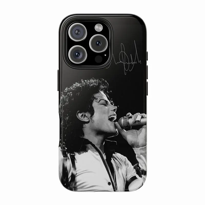 Michael Jackson Black or White Phone Case Cover for iphone 17 phone case 16 pro max 15 Plus 14 13 12 11 and Samsung S26Ultra S25Plus S24 S23 S22 Cute,clear,military-grade,high-end,durable,shockproof,and drop-resistant 2-in-1 glossy phone case