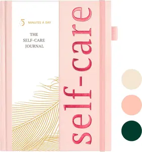 Self-Care Journal with Prompts – Daily Reflection Notebook – Mental Health Journal for More Positivity, Anxiety & Guided Journal for Women, ADHD Planner with Mood Tracker, A5 (Pink)