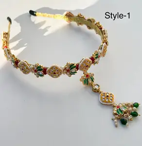Kashvi Kundan Tikka Matha Patti Headband / Hairband