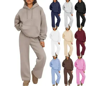 Womens2PieceOutfitsLoungeHoodieSweatsuitSetsOversizedSweatshirtBaggyFallFashionSweatpantswithPockets