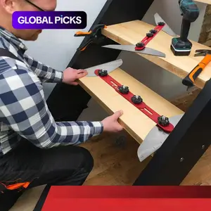 Aluminum Alloy Folding Ruler, 1 Set Multifunctional Heavy Duty Folding Ruler, Stair Tread Gauge, Heavy Duty Home Tool, Hand Measuring Tool, Handheld Tools, Garden Tools for Measurement, Hardware #GLOBAL PICKS