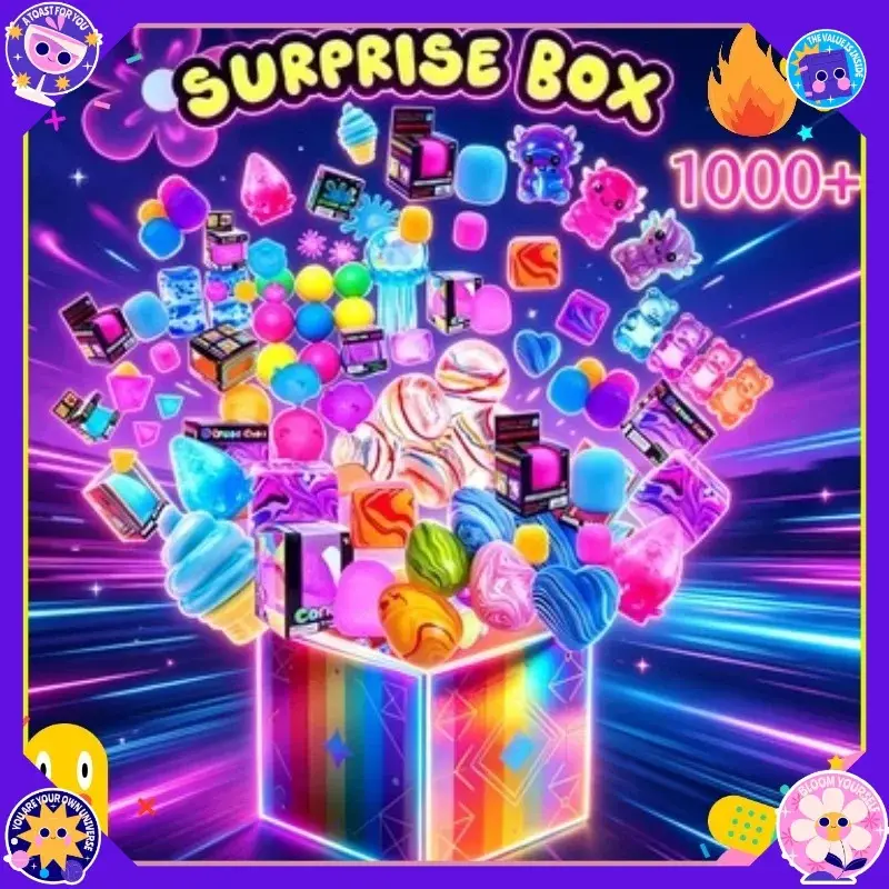 Blind Box/100+ kinds Surprise Box Toys Fun Mystery Fidget Stress Relief Surprise Novelty Stress Relief Assorted Squishy Figures