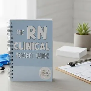 The RN Clinical Pocket Guide for Nursing Students | Quick Reference Handbook for Bedside Skills, Patient Care & Clinical Confidence