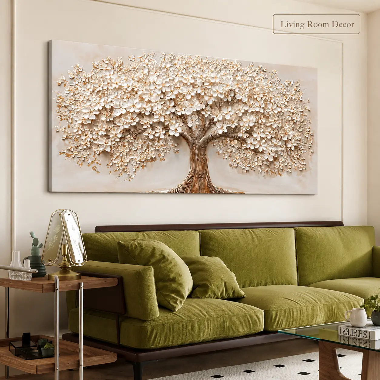 Canvas   Decor Prints Oversized   Pictures for Living Room Tree of Life   Decor Canvas   Decor Modern Large White   Prints Artwork for  Bedroom Office Decor 29" X 58" motivational corridor religious printable contemporary wall art design
