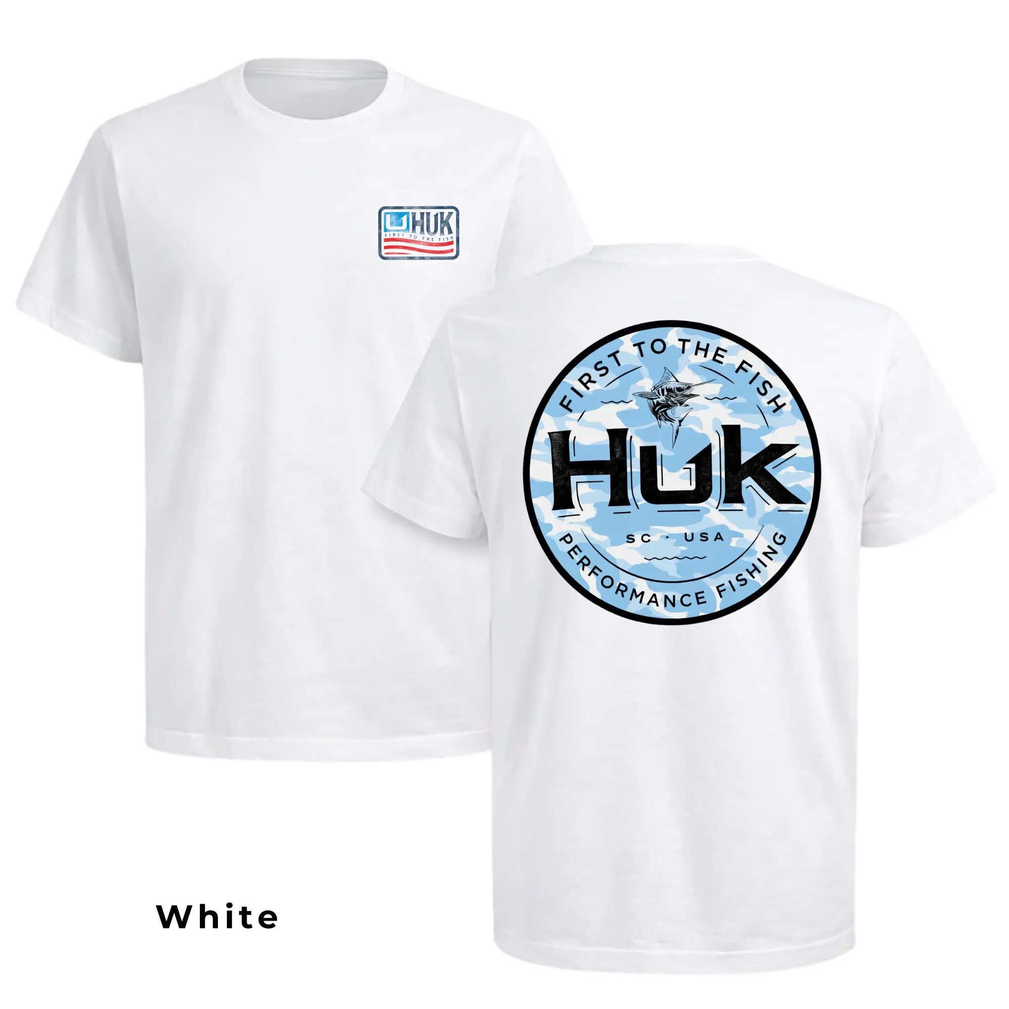 Huk Performance Fishing Shirt, Offshore Fishing Logo Tee, Saltwater Fishing T-Shirt, Deep Sea Fisherman Shirt, Gift for Fishing Lovers