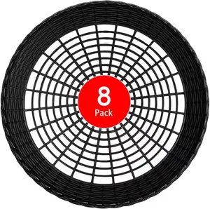 Paper Plate Holders 8/12/24 Packs 9/10 Inch paper plate holders reusable Black Plastic