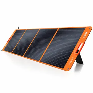 EBL ESP-200 Portable Solar Panel 200W Monocrystalline Silicon Cell ETFE Lamination Waterproof Durable Compact Design AC Outlet Foldable