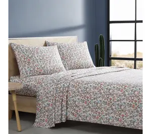Wrangler Westward Floral Beige King MicrofiberSheet Set