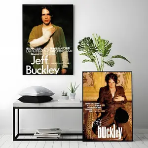 singer Jeff Buckley Poster HD Heavy-Duty Self-Adhesive Waterproof Wall Decor – Tool-Free Install, Durable & Reusable Conceals Wall Flaws | Elevates Home Style | Ideal for Living Rooms, Bathrooms & Kitchens