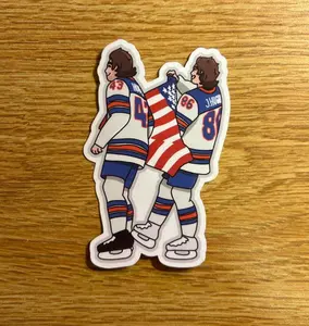 Jack and Quinn Hughes Sticker | Team USA | Water