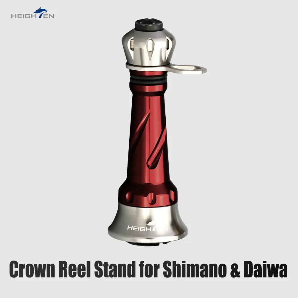HEIGHTEN Fishing Reel Stand - 48mm Heightened Balance Bar, Fishing Accessory for Balance Control & Reel Modding, Compatible with Shimano Stradic Stella Vanford & Daiwa Certate Exist Luvias Spinning Models, Fixed Size, Accessories