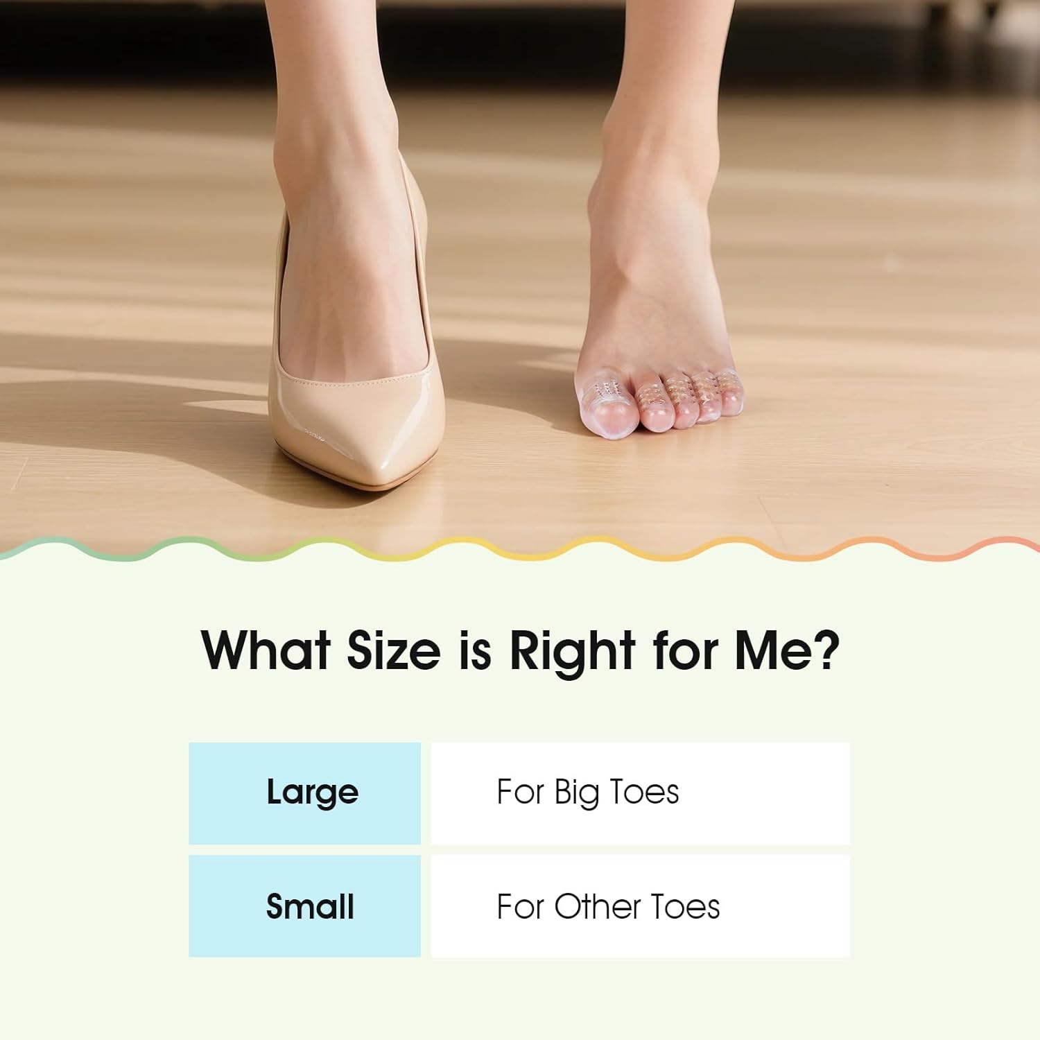 30 Pcs Silicone Toe Protectors for Women High Heels, Anti-Friction Toe Sleeves for Blisters & Pain Relief, Dual Size Big & Little Toe Covers, Clear Breathable Toe Caps for All-Day Comfort