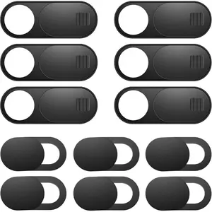 Laptop Camera Cover Slide, 12 Pack Webcam Cover, Phone Camera Cover, Ultra-Thin Computer Camera Cover Slide - Fits Most Laptop, Desktop, PC, Tablet, Smartphone to Protect Your Privacy and Security Android Lens Plastic