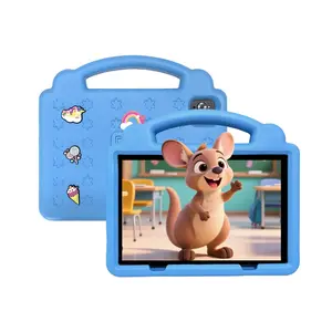 10.1-inch Android Touchscreen Tablet, Portable Toddler Tablet with Parental Controls and Dual Cameras, Rechargeable Tablet for Home and School