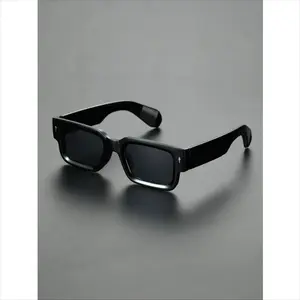 Men's Trendy Square Frame Sunglasses, Modern Casual Shades for Everyday Wear, Beach & Outdoor Fashion Essentials