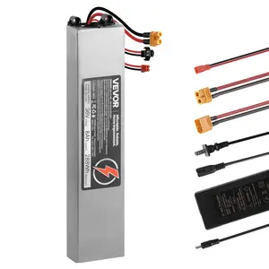 fathersdaygift  VEVOR 36V Scooter Battery Pack, 8Ah, 8000mAh Lithium Battery Replacement with 30A BMS, Charger, 500+ Cycles, Compatible with 1440W Motors, for Imitation M365 Electric Scooters, Without Communication