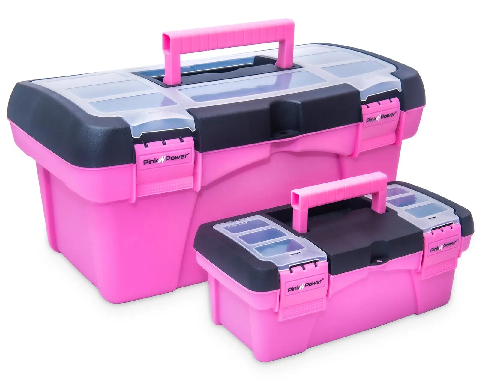 2-PACK 16.5" AND 10" LIGHTWEIGHT PLASTIC TOOLBOX 2-PACK 16.5" AND 10" LIGHTWEIGHT PLASTIC TOOLBOX