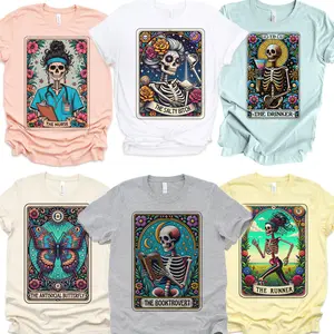 Relatable  Tarot Tees Tarot Skeleton Tees Tarot Nurse Top Tarot Reader Tshirt Skeleton Running T-Shirt Tarot Card The Teacher Tarot Top The Nurse Tees The Drinker Skeleton Tshirt The Mom Tarot Tee
