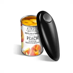 One-Touch Electric Can Opener Smooth Cutting Edges Easy-to-Turn Knob Suitable for All Sizes of Cans Kitchen Gadgets Halloween Christmas Gifts Utensils