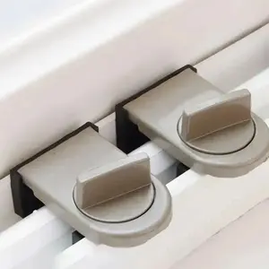 Heavy-Duty Aluminum Alloy Safety Locks for Sliding Doors & Windows, Anti-Theft, Anti-Pinch, Fall Prevention, Home Security