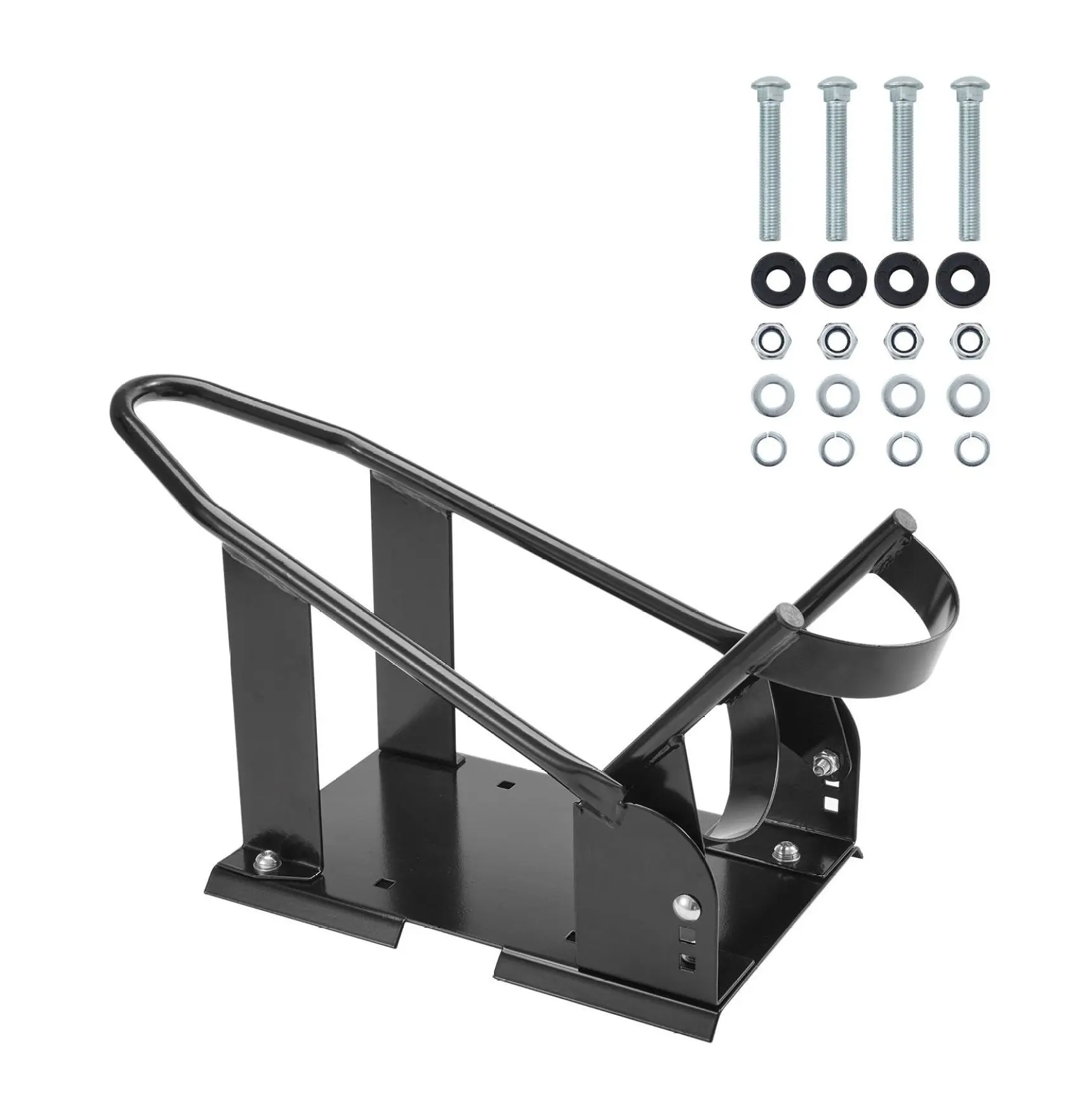 Motorcycle Wheel Chock - 1800lbs Capacity - Heavy Duty Steel Front Wheel Holder - Adjustable 15-21 Inch Wheels - Secure Motorcycle Stand Slot Type