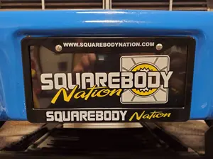 Embossed License Vanity Plate with Sb Nation Logo - No Frame