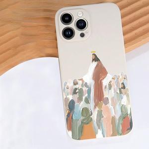 jesus religious pattern phone case, anti-drop cellphone protective case, total protective shockproof mobile phone cover for iphone 11 12 13 14 15 16 pro max, teenage girl gifts, protector, smartphone, casing, protection