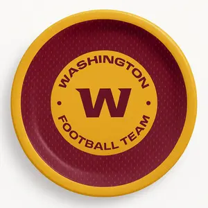 Washington Football Team 9" Round Paper Plates