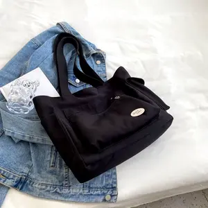 Mark-an Tote Bag for Women, Foldable Tote Bag for uni With Zipper Large Shoulder Bag Top Handle Handbag for Travel, Work,student