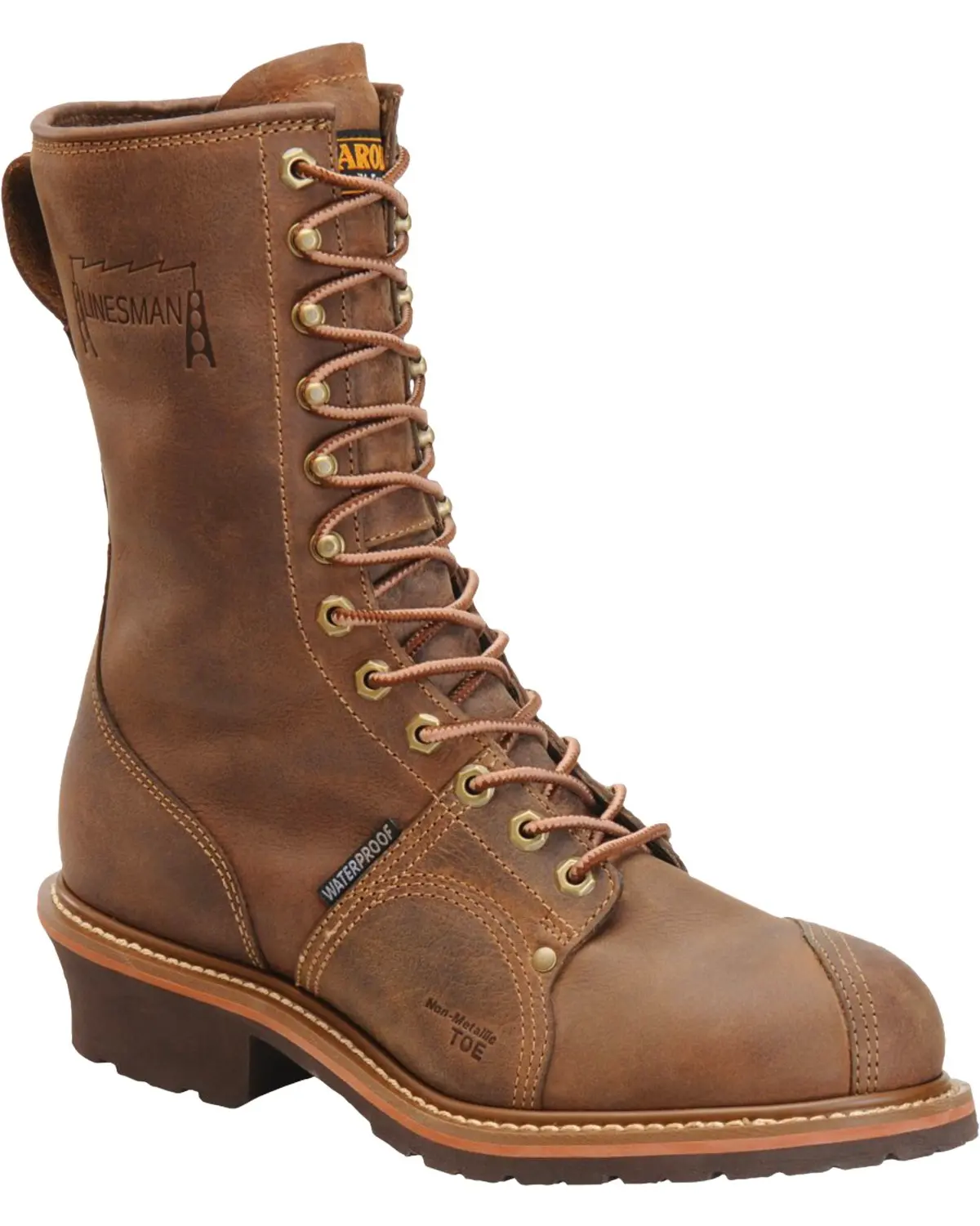 Carolina Men's Men'S 10" Waterproof Linesman Boot Soft Toe - Ca904