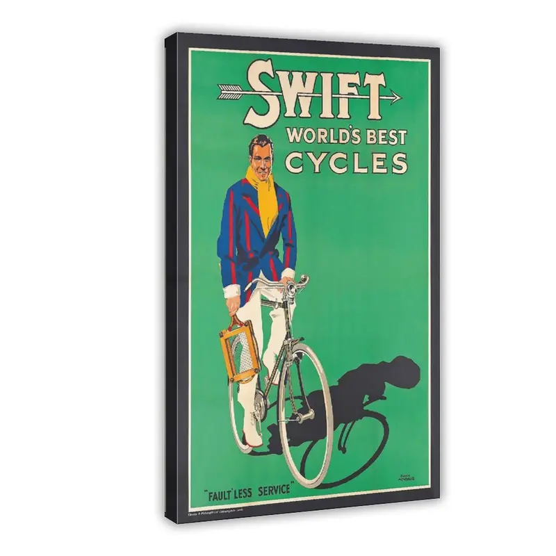Swift World's Best Cycle 1935 Canvas Poster Wall Art Decoration For Home Bedroom Office Living Dorm Room Decor Boys Girls Gift