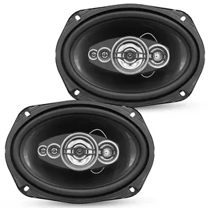 5Core 6x9 Car Speaker Pair 800W 4Ohm 2 Way Coaxial Speaker Audio w Super Tweeter Fit for Vehicle