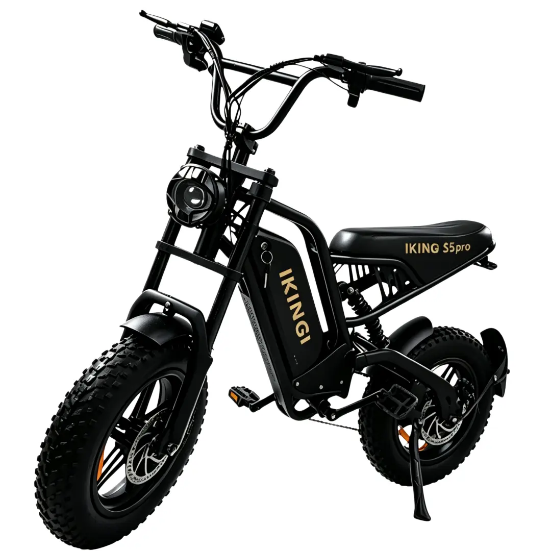 Adult Electric Bike - 1000W Peak Motor, 48V 15Ah Battery, Up to 25MPH, 40 Mi Pedal Assist Range, 16"x4.0" Fat Tires, 7-Speed, Front & Rear Disc Brakes, 3 Riding Modes e-bike mountain