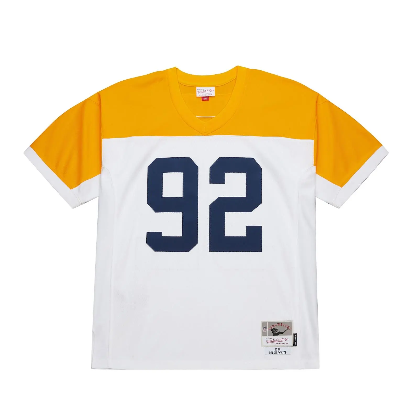 Reggie White Green Bay Packers 1994 White Legacy Jersey NFL Throwback Mitchell & Ness