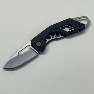 Mini Folding Keychain Knife Sharp High Hardness Portable EDC Knife for Package Opening & Fruit Cutting