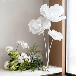 New poppy flower props, suitable for wedding decorations, window displays, vintage styles, entryway decorations, Instagram-worthy looks, birthday parties, and festive occasions.