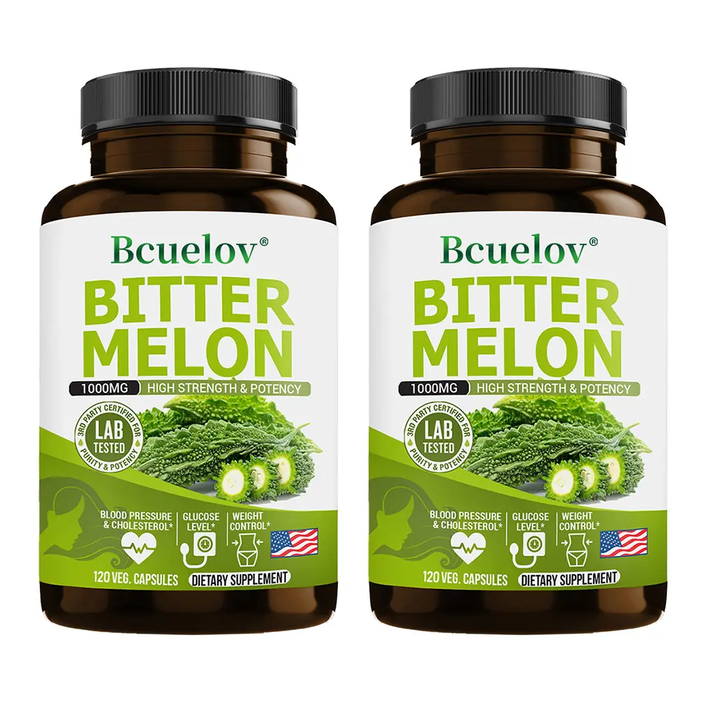 2-bottle pack Bitter Melon Health Supplement,Supports blood sugar balance,Supports Cardiovascular health