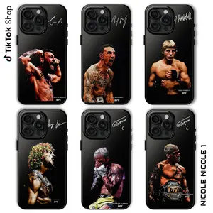 UFC Fighters Collection Signature Phone Case, The Championship Phone Cover, Suitable for iPhone 17-11 Pro Max/Plus and  Samsung Galaxy S23-25