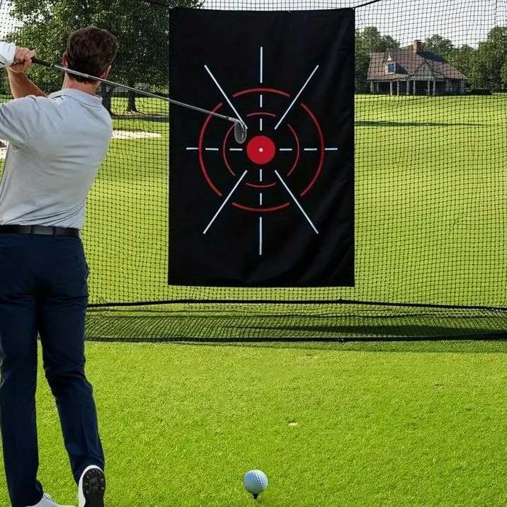 56 Inch Golf hitting cloth swing cutting rod bullseye cloth practice net specialized hitting cloth golf multifunctional target cloth
