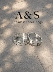 A&S stainless steel Ring Cat/Dog