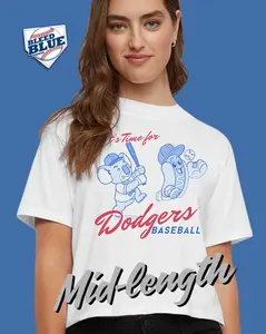 [Sale up to 50%] [Free Ship] Retro Dodgers Baseball Shirt, Koala Hot Dog Graphic Tee