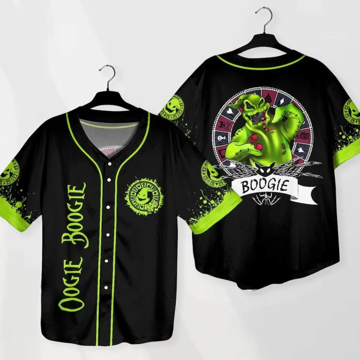 Nightmare Monster Horror Character Baseball Jersey Shirt for Halloween, Laid-Back Vibe, Always in Style, Soft Touch, Feels Like a