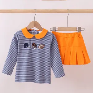 Clemson Game Day Stripe Girl Skort Set