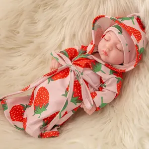 10-inch Reborn Baby Doll with Matching Strawberry Outfit,Halloween/Thanksgiving / Christmas gifts