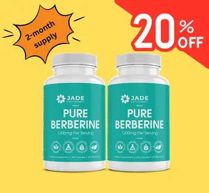 2 bottles of Pure Berberine Natural Supplement - Supports Blood Sugar Levels