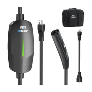 EVDANCE Level 1&2 EV Charger NEMA 6-20 NACS Portable Dual Plug In - 12/16A